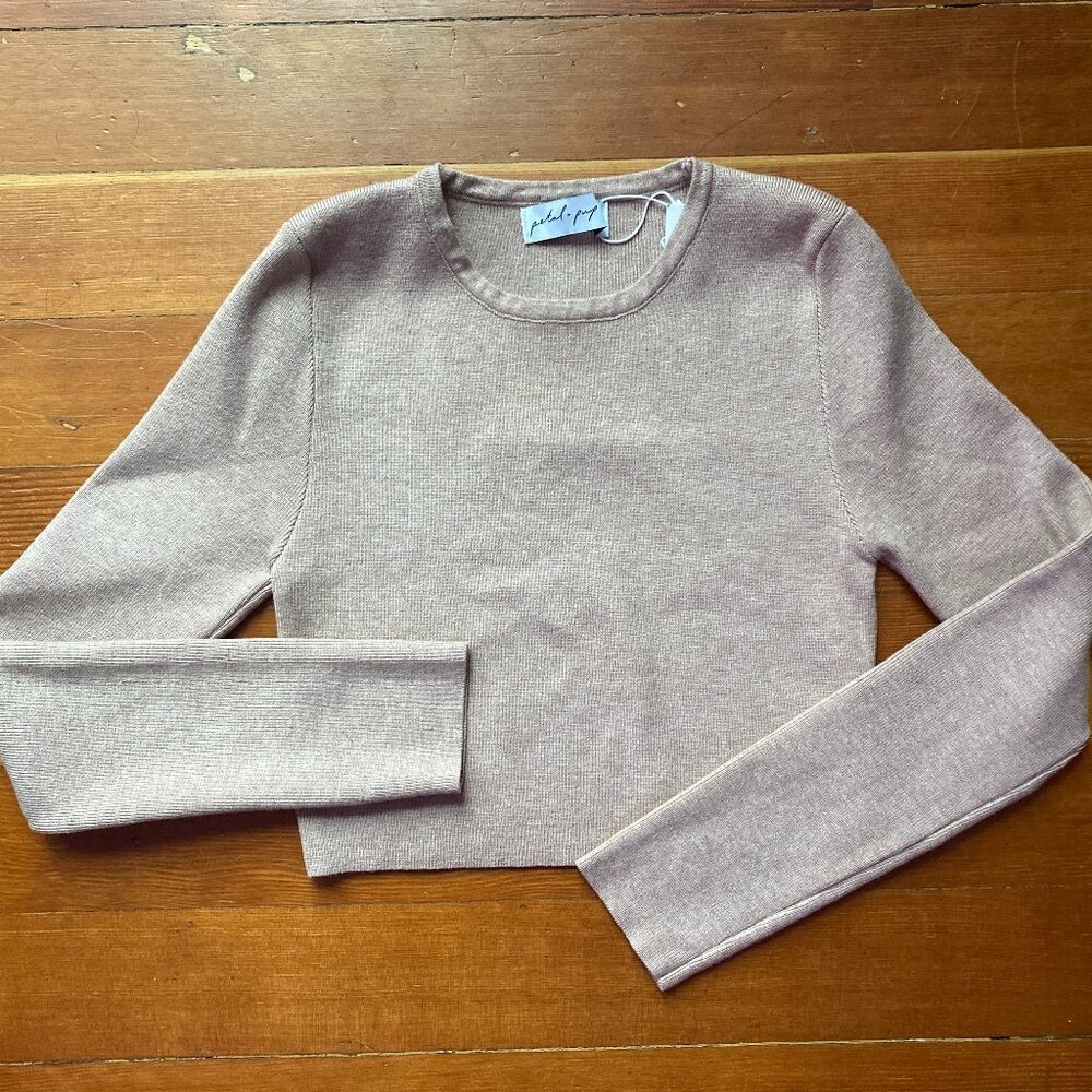 Petal & Pup Ayers Long Sleeve Rib Crop Top